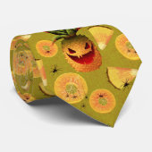 Halloween-Ananas Krawatte (Gerollt)