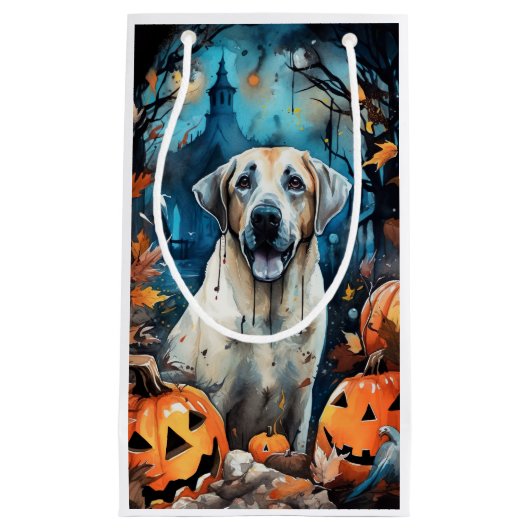 Halloween Anatolischer Schäferhund mit Pumpkins Be Kleine Geschenktüte (Vorderseite)