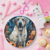 Halloween Anatolischer Schäferhund mit Pumpkins Be Pappteller (Party)