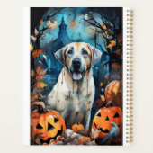 Halloween Anatolischer Schäferhund mit Pumpkins Be Planer (Rückseite)