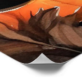 Halloween Anatolischer Schäferhund mit Pumpkins Be Poster (Ecke)