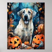Halloween Anatolischer Schäferhund mit Pumpkins Be Poster (Vorne)