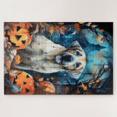 Halloween Anatolischer Schäferhund mit Pumpkins Be Puzzle (Horizontal)