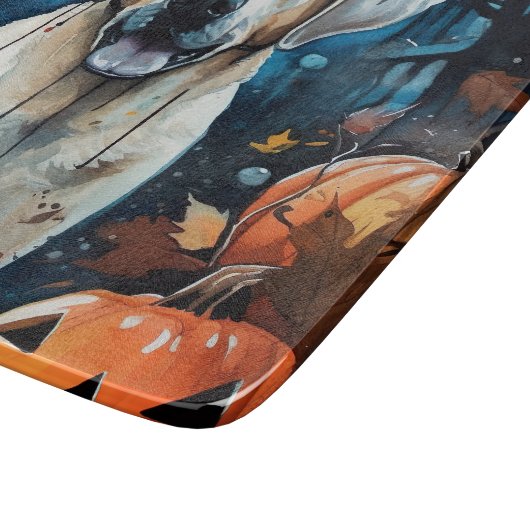 Halloween Anatolischer Schäferhund mit Pumpkins Be Schneidebrett (Ecke)