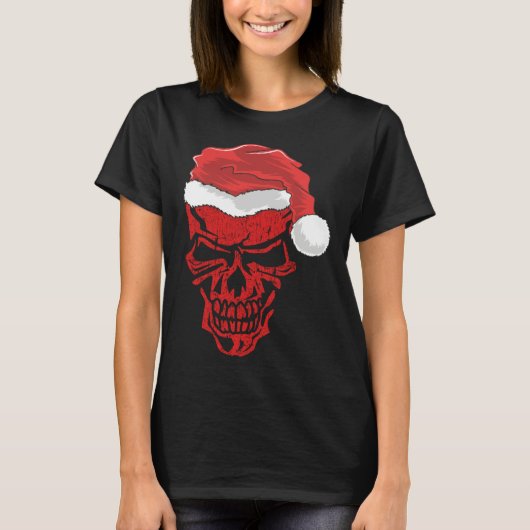 Halloween and Christmas Skull Graphic Tees Hallowe (Vorderseite)