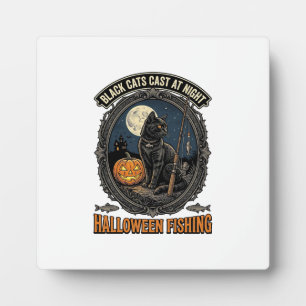 Halloween Angeljäger Vintage-Kürbis-Design_1 Fotoplatte