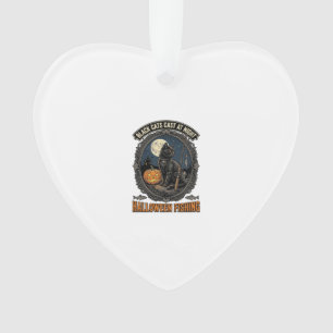 Halloween Angeljäger Vintage-Kürbis-Design_1 Ornament