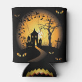 Halloween - ängstliche Augen, die dich beobachten Dosenkühler (Rückseite)