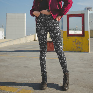 Halloween Animal Bats Hunde Katzen Spinnen Skelett Leggings