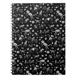 Halloween Animal Bats Hunde Katzen Spinnen Skelett Notizblock