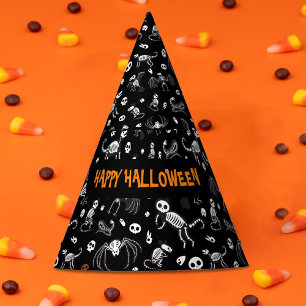 Halloween Animal Bats Hunde Katzen Spinnen Skelett Partyhütchen