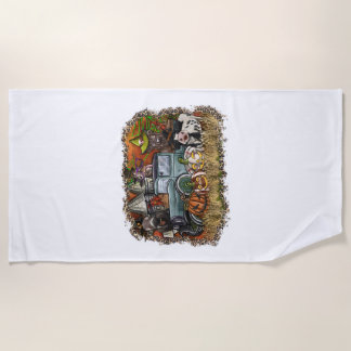 Halloween Animal Strandtuch