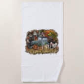 Halloween Animal Strandtuch (Vorderseite)