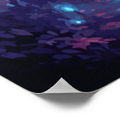 Halloween Anime Girl Night Scene Poster (Ecke)