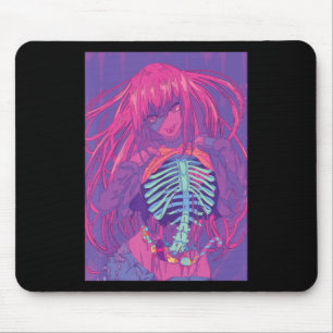 Halloween Anime Spooky Anime Girl Waifu Beängstige Mousepad