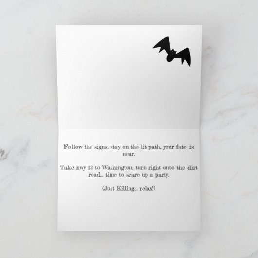 Halloween-Ansammlung Karte (Innenseite)