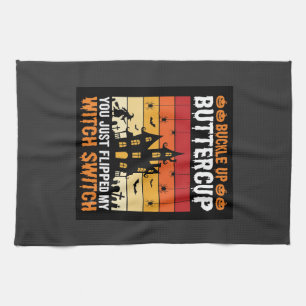 Halloween Anschnallen Buttercup Hexen Schalter Des Geschirrtuch