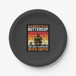 Halloween Anschnallen Buttercup Hexen Schalter Des Pappteller