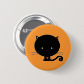 Halloween Anstecker Kawaii Katze Button (Vorne & Hinten)