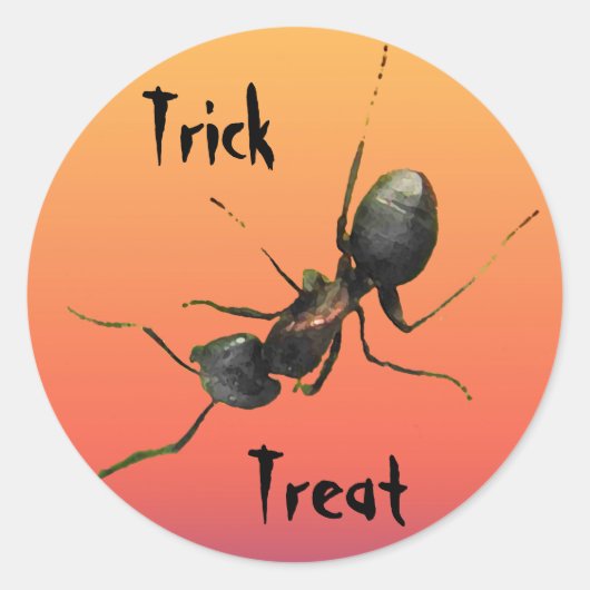 Halloween Ant Runder Aufkleber (Vorderseite)