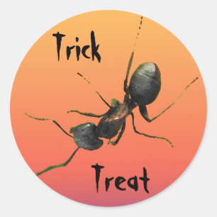 Halloween Ant Runder Aufkleber