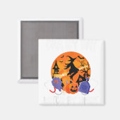 Halloween Anzug Skeleton Los Angeles Magnet (Vorderseite/Rückseite)