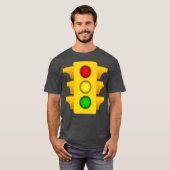 Halloween Anzug Traffic Light funny Simple T-Shirt (Vorne ganz)