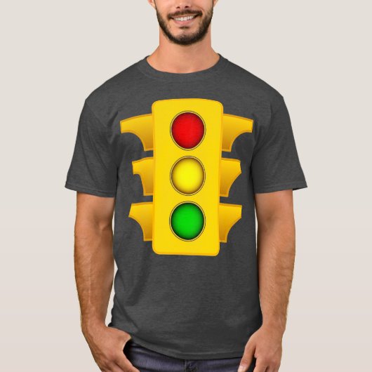 Halloween Anzug Traffic Light funny Simple T-Shirt (Vorderseite)