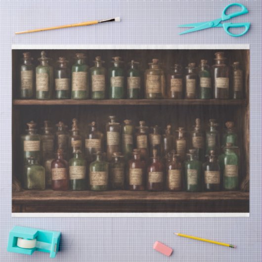 Halloween Apothecary Bottles Witz Outlander Seidenpapier (Basteln)