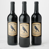 Halloween-apothecary Crows Foot Wine Label Weinetikett (Flaschen)