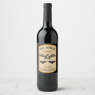 Halloween-Apothekar Bat-Wings-Weinlabel Weinetikett