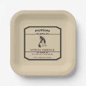 Halloween Apotheke Hexen-Essenz Pappteller (Vorderseite)