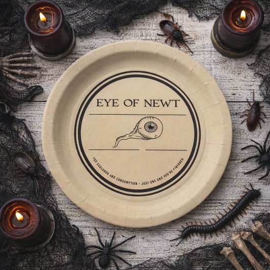 Halloween Apotheke Molchaugen Pappteller