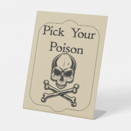 Halloween Apotheke Wähle Dein Gift Sockelschild