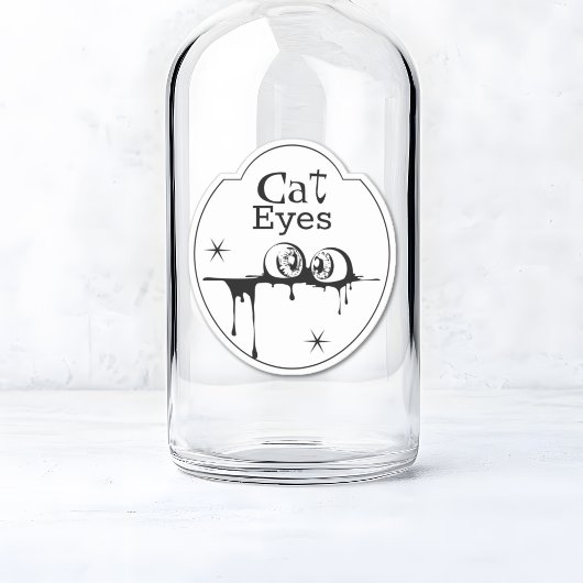 Halloween-Apothekenbecher-Etikett Aufkleber