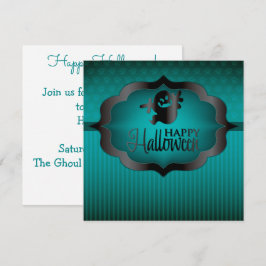 Halloween aquamarin Ghost Einladung