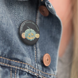 Halloween Aquamarin Pumpkin Allergie Bewusstsein Button