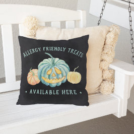 Halloween Aquamarin Pumpkin Allergie Freundliche L Kissen