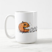 Halloween Arcade Pumpkin & Ghosts Kaffeetasse (Links)