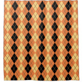 Halloween Argyle Duschvorhang (Vorderseite)