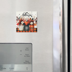 Halloween-Arrangement mit Kürbissen Magnet