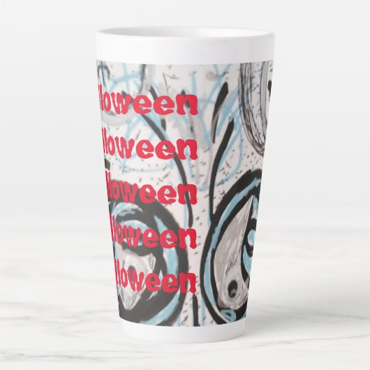 Halloween Art Collection Latte Tasse (Vorderseite)
