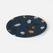 Halloween Art Halloween Skeleton Art Happy Hallowy Pappteller (Schrägansicht)