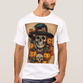 Halloween Art im Tattoo-Stil: Spooky & Bold Design T-Shirt (Vorderseite)