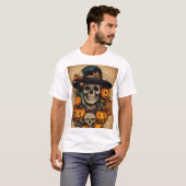Halloween Art im Tattoo-Stil: Spooky & Bold Design T-Shirt (Vorne ganz)