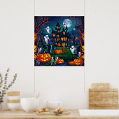 Halloween Art Poster (Küche)