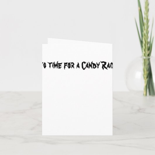 Halloween Art Trick oder Treat Party Einladung (Rückseite)