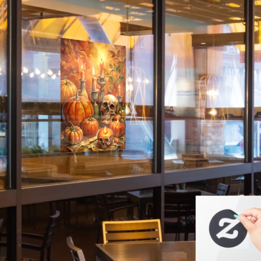 Halloween Art Window Cloning Fensteraufkleber (Restaurantfenster)