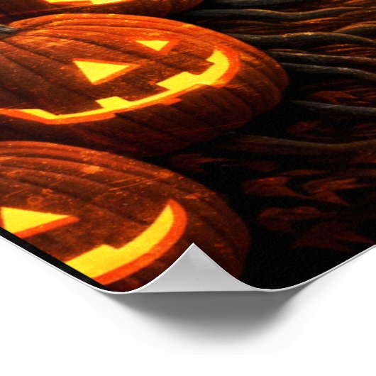 Halloween Art Witch Cat Poster (Ecke)