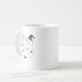 Halloween Asl Hand Gebing Language Deaf Pride Boo Kaffeetasse (Vorderseite Links)